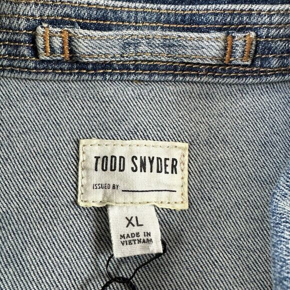NWT Todd Snyder Faded Indigo Denim Jacket Blue Men's Size XL - Picture 3 of 12